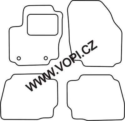 Autokoberce Ford Mondeo 06/2007 - 08/2012 Carfit (1456)